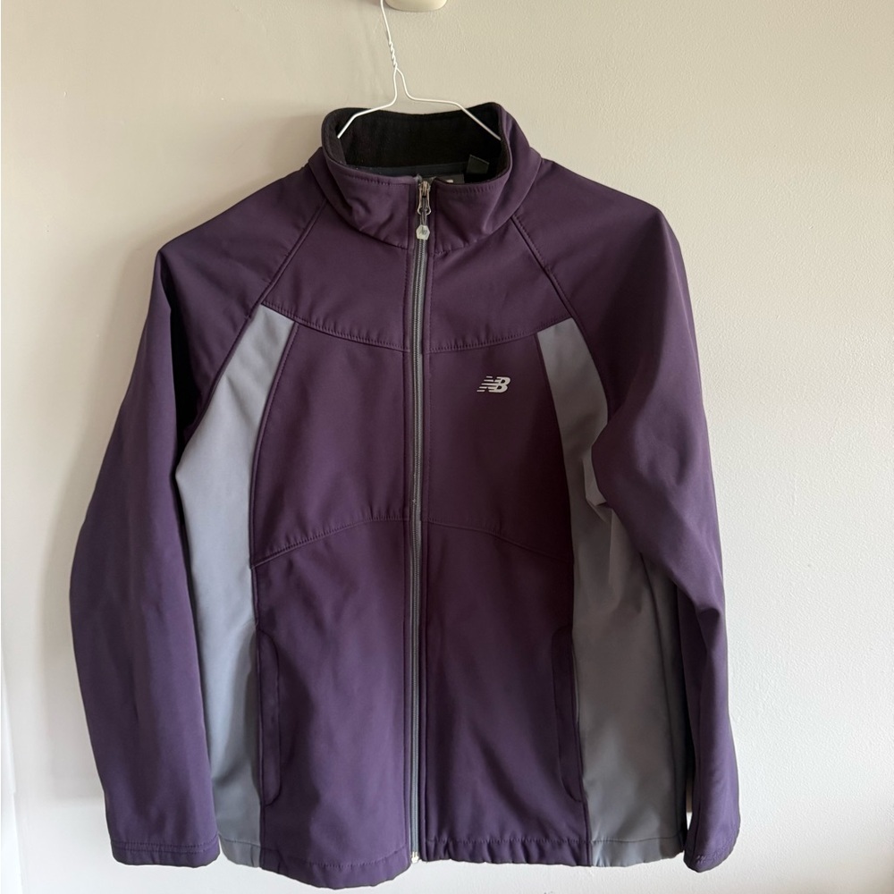 New Balance Purple & Black Athletic Jacket with Logo